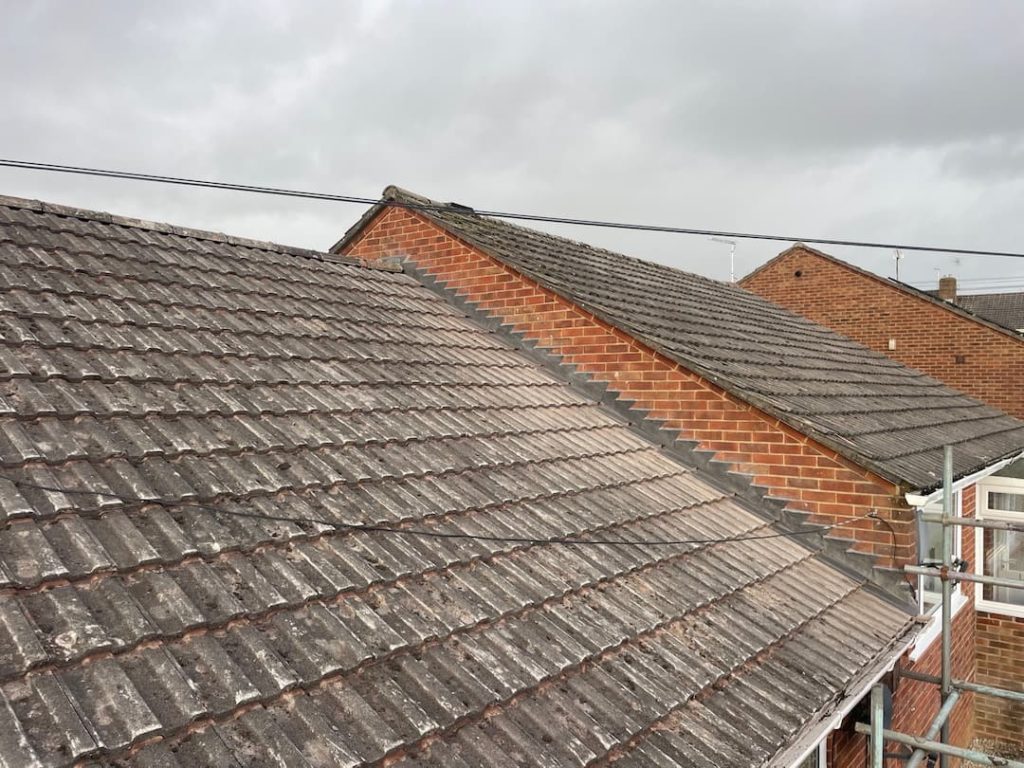 New Roof Tiles On Terraced Houses